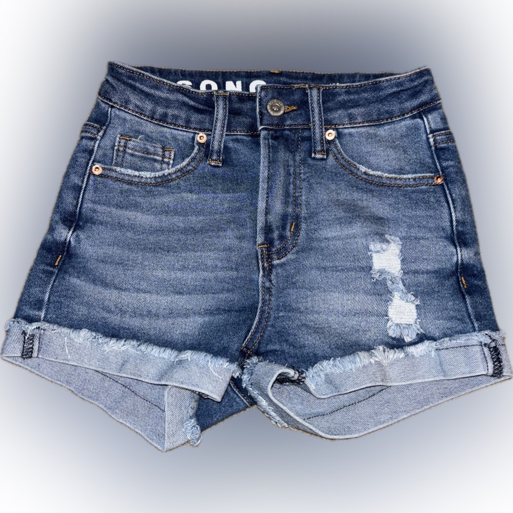 Women's Blue Denim Shorts